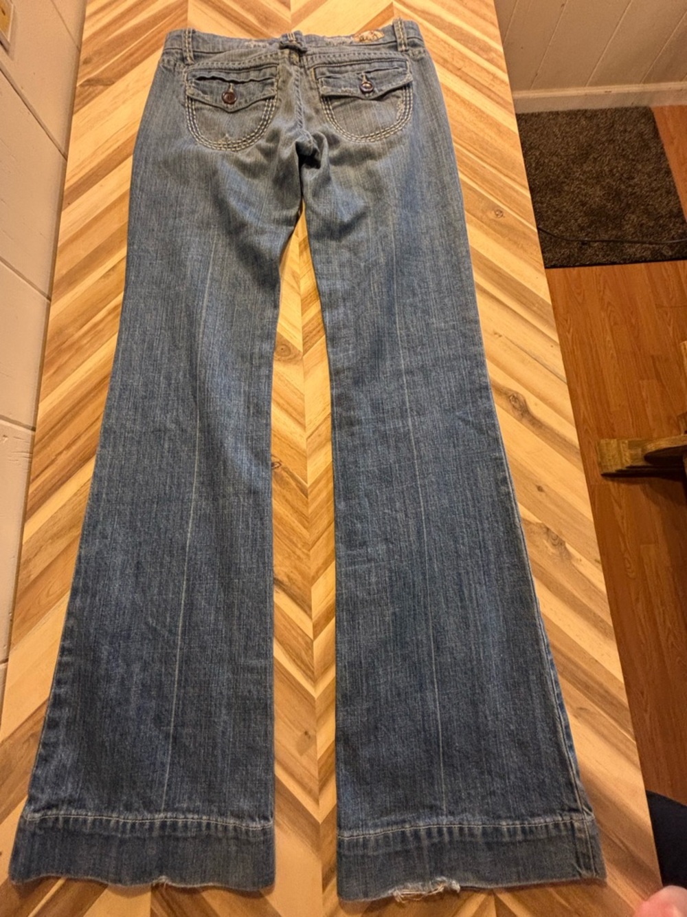 Joe's Jeans Faded Blue Wide-Leg Flare Jeans - Picture 2 of 11